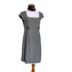 Jones New York Hound's-tooth Tweed Dress